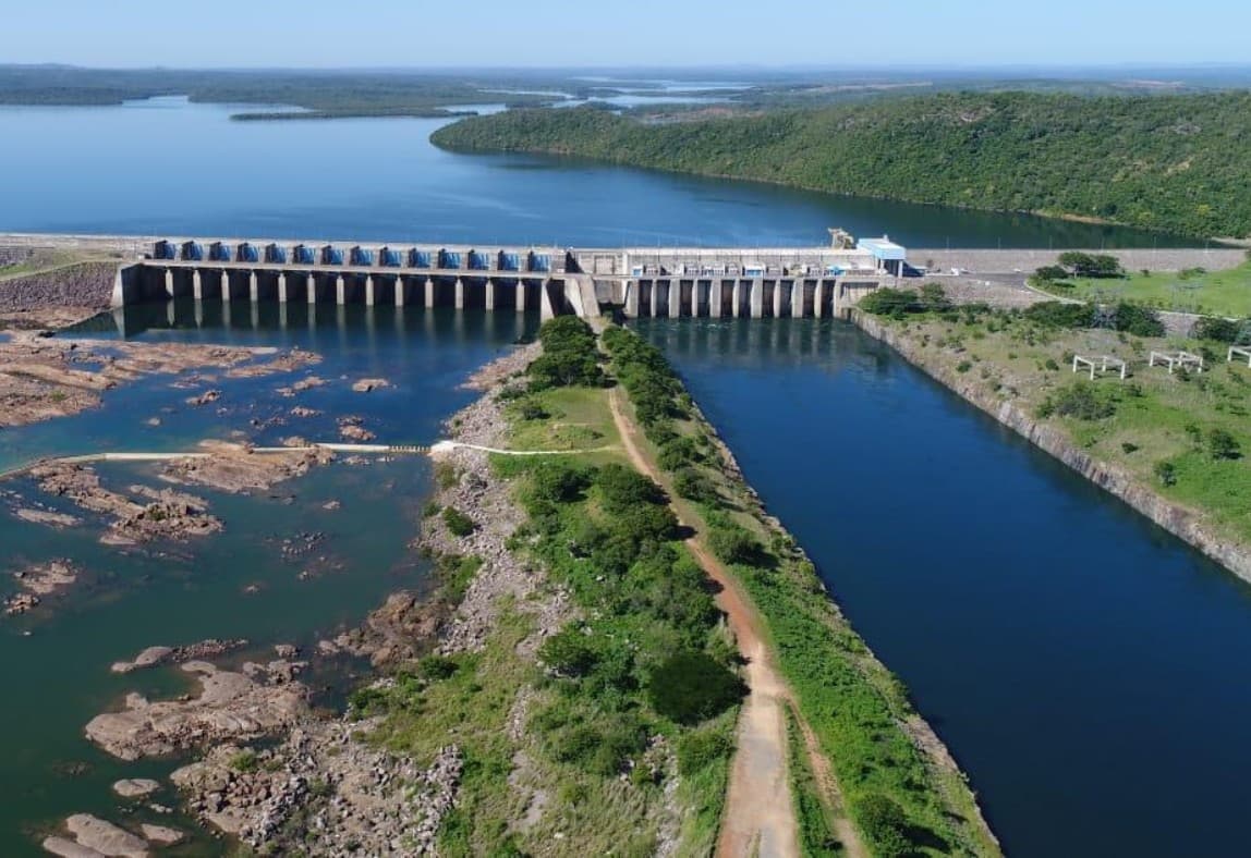 Área da Pedral às margens do Rio Tocantins próxima à barragem da Usina Hidrelétrica de Lajeado.