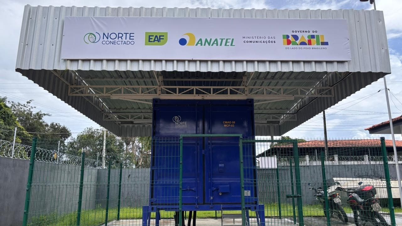 Ministro das Comunicações fala em evento de entrega de infraestrutura digital no Amapá.